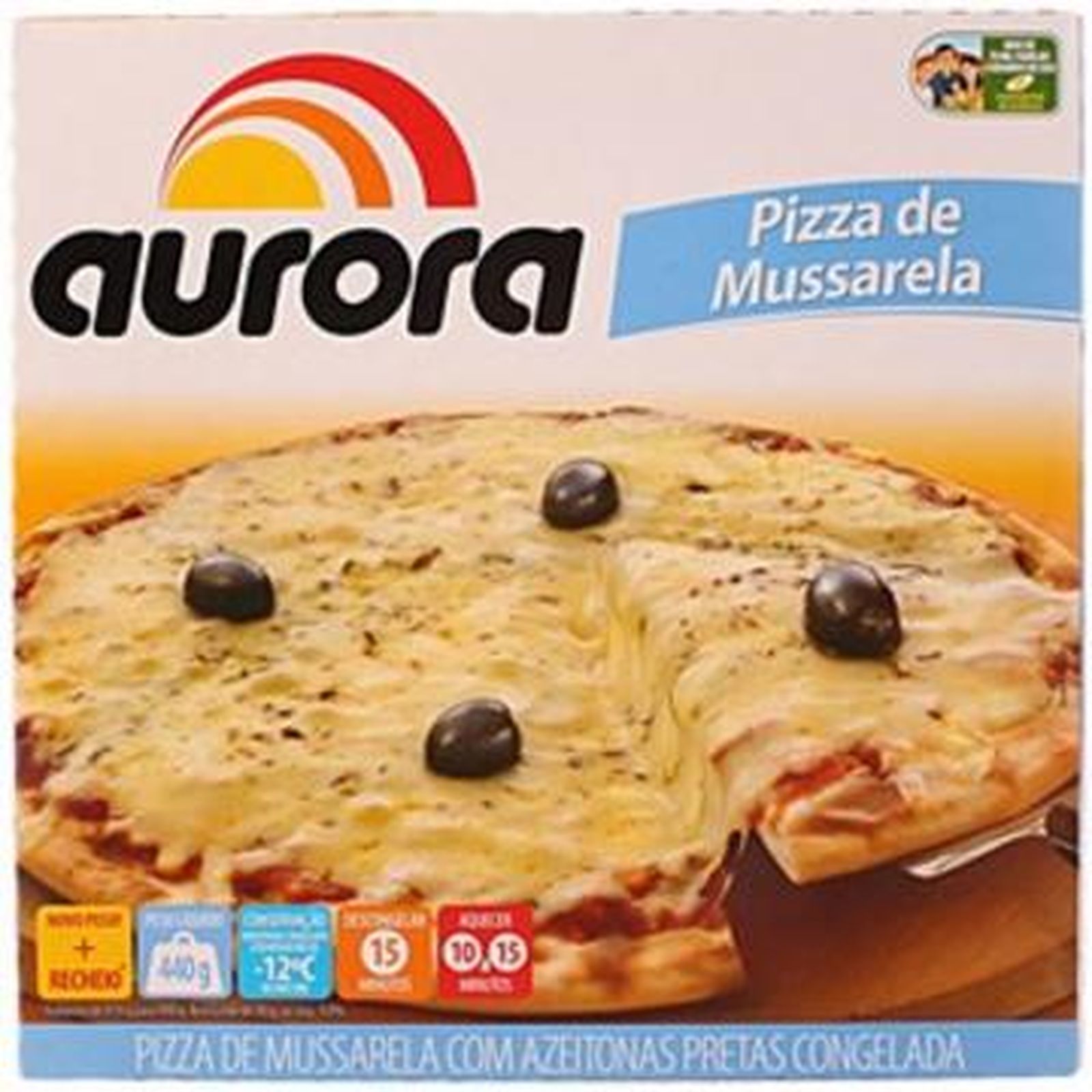 Pizza aurora mussarela 460gr
