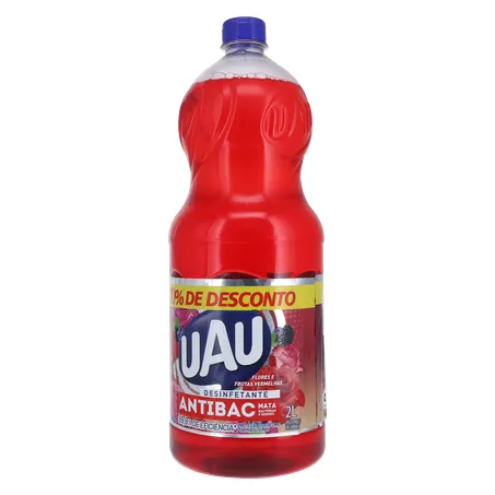 Desinfetante Antibac Uau Flores e Frutas Vermelhas Frasco 2lt 360-20