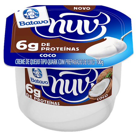 Creme de quejo batavo nuv coco 100g