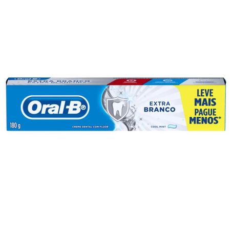 Creme Dental Oral-b Cool Mint Extra Branco Caixa 70gr