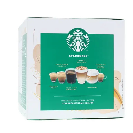 Café com Leite em Cápsula Starbucks Latte Macchiato Nescafé Dolce Gusto Caixa 107,5g 10 Unidades 360-26
