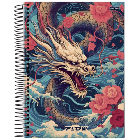 CADERNO ESPIRAL JANDAIA FLOW 10X1 160 FOLHAS 360-3