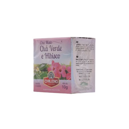 Chá Misto Chileno Chá Verde e Hibisco Caixa com 10un - 10gr 360-37