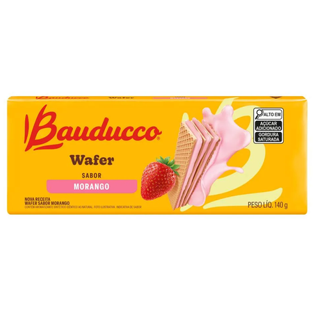 WAFER BAUDUCCO MORANGO 140G