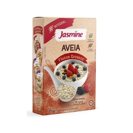 Aveia Integral Flocos Grossos Jasmine Caixa 170G