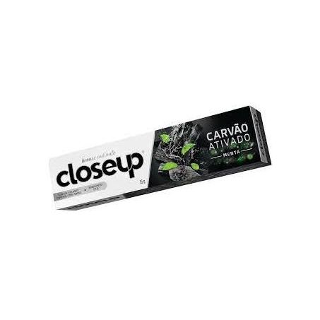 Creme dental carvão ativado menta close up 85g