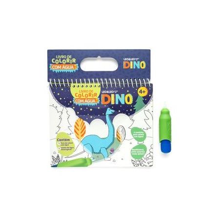 LIVRO INFANTIL LEO&LEO COLORIR COM AGUA  DINO