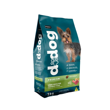 RAÇÃO DODOG PREMIUM PEQUENAS RAÇAS 1KG CARNE/FRANG