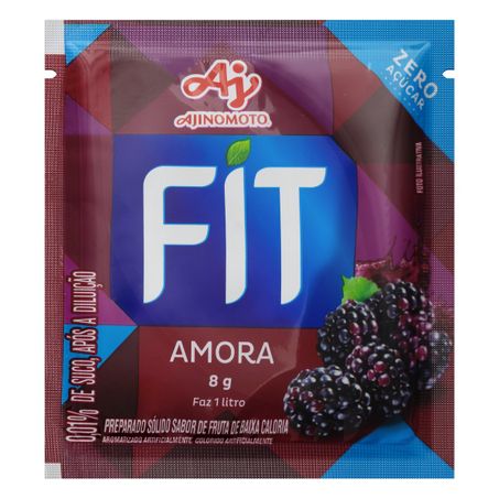 Refresco em pó amora zero açúcar fit