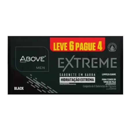 Pack Sabonete 450ml Above Black Extreme