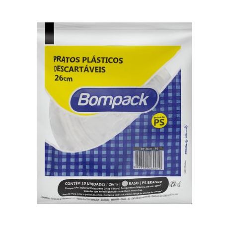 Prato 26cm Bompack Premium 10un