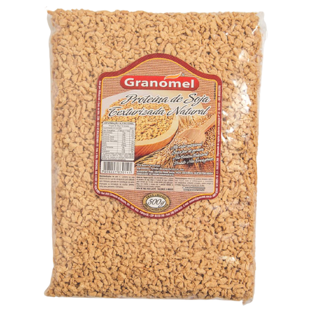 Proteína de soja texturizada natural granomel