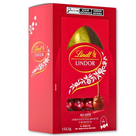 OVO DE PASCOA AO LEITE LINDT C/TRUFA 132,5G