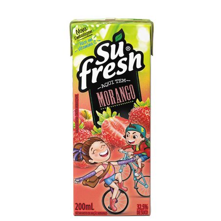Suco Sufresh Nectar 200ml Tp Morango