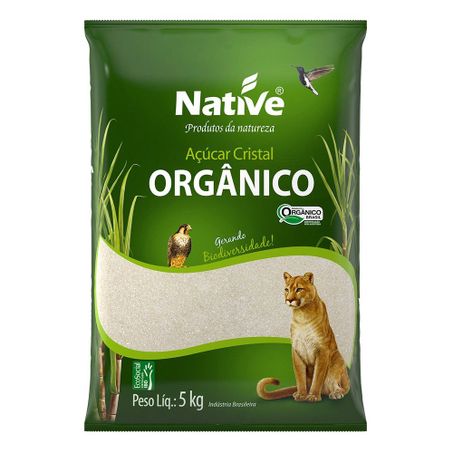 Açúcar Native Orgânico Cristal 5kg 
 