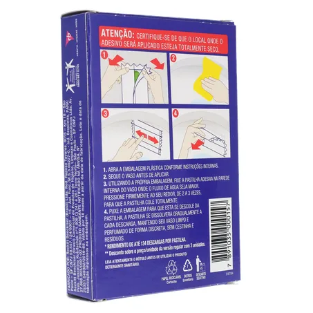 Pastilha adesiva harpic pinho com 5 360-14