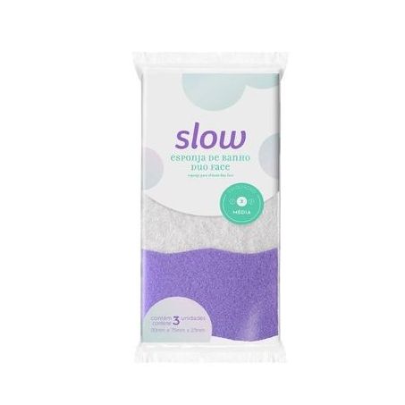 ESPONJA PARA BANHO BETTANIN SLOW DUO FACE COM 3UN