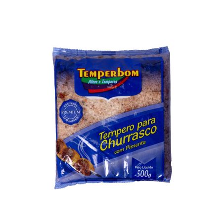 Sal parrilla pimenta alho temperbom 500g