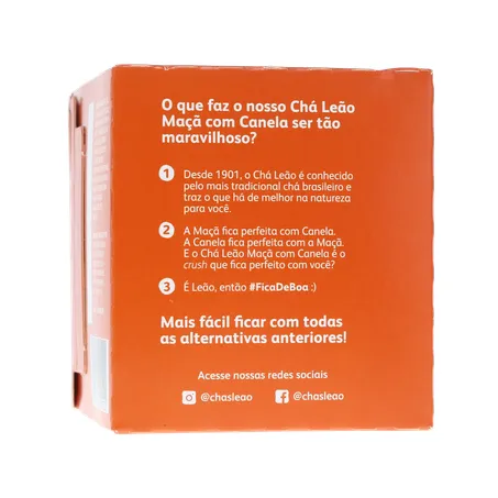 Chá Leão Maça e Canela C/10 Sachês 360-26