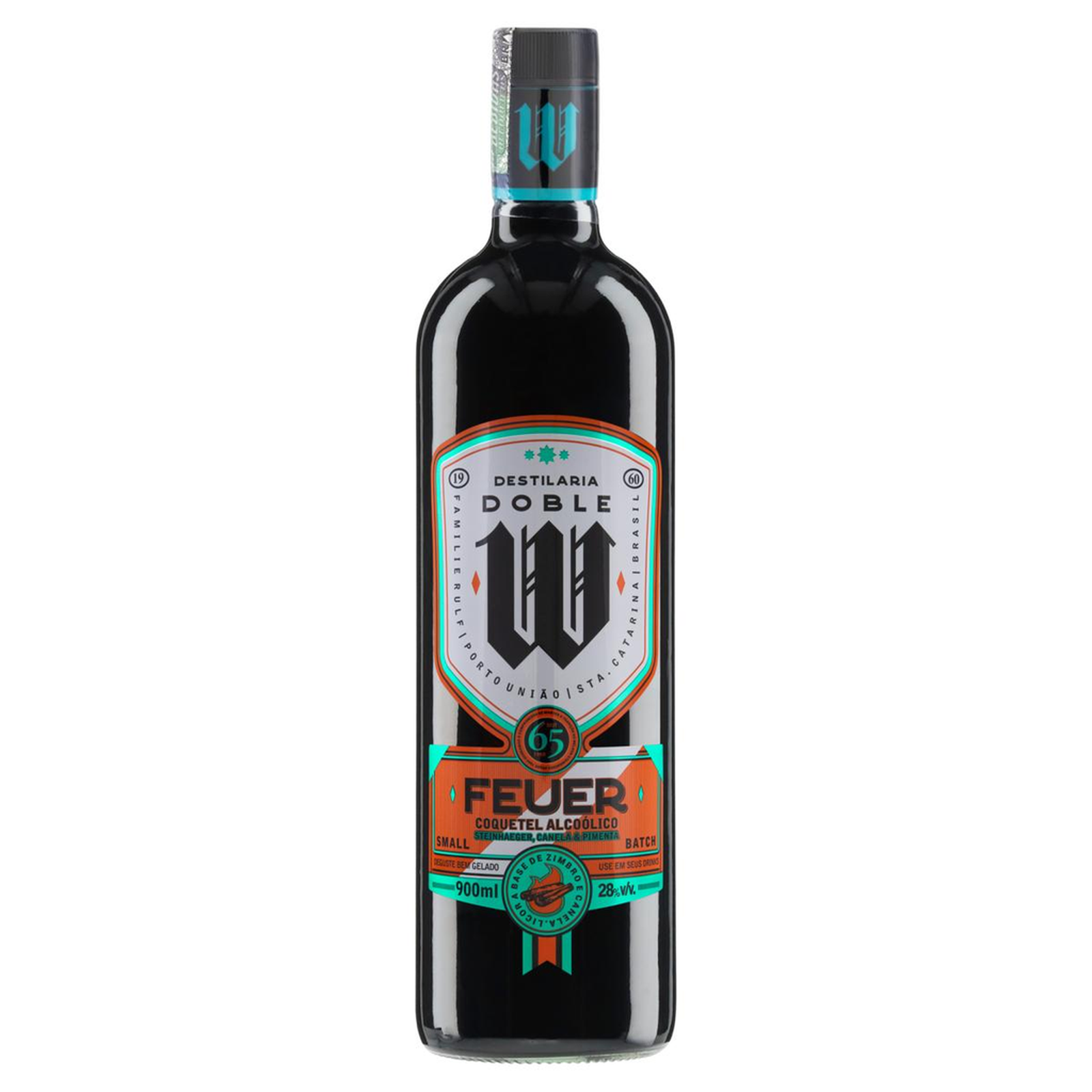 Licor de Steinhaeger Doble W 900ml - Canela e Pimenta