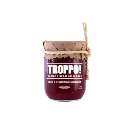 GELEIA TROPPO 210G MORANGO C/ LAVANDA