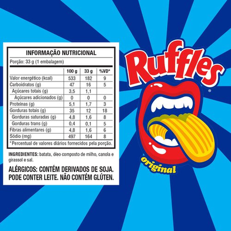 Batata Ruffles Original 33g 360-1