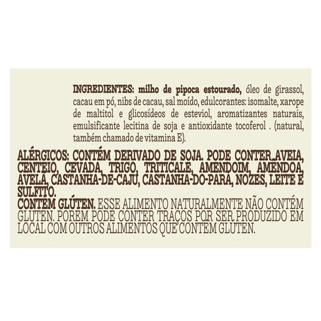 Pipoca Doce Pronta mãe terra Brigadeiro Zero Açúcar 35 g 360-3