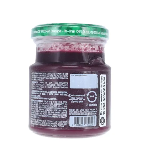 Geleia de Uva Vitao Zero Açúcar 180G 360-19