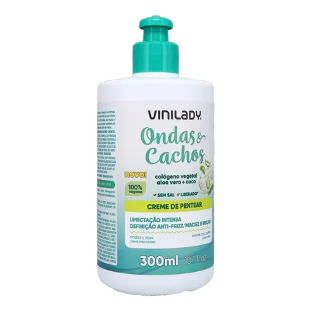 Creme P/Pentear Vinilady Ondas e Cachos 300ml 360-34