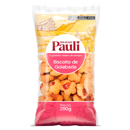 Biscoito Pauli Goiabada 270g