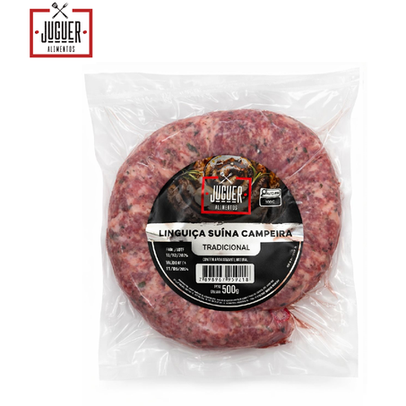 LINGUIÇA SUÍNA CAMPEIRA JUGUER TRADICIONAL 500G