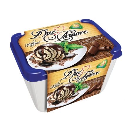 SORVETE SORVTCHE DUE AMORE CHOCOLATE BRANCO E CREME DE CHOCOLATE 2L
