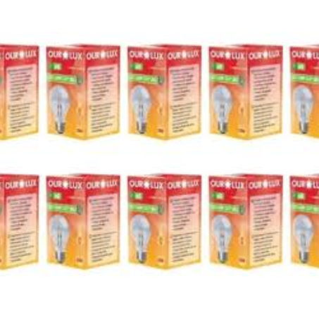 Lampada ourolux pcc/10x1 halogena clara 42w 220v