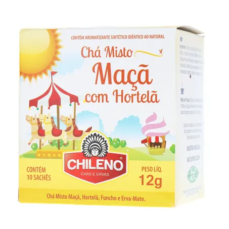 Chá Misto Chileno Maçã com Hortelã Sachê 1.2gr - Caixa com 10un - 12gr 360-20