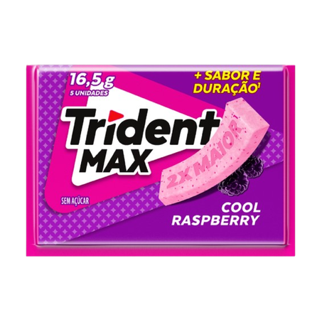 Trident Zero Acucar Max Raspberry 16,5g