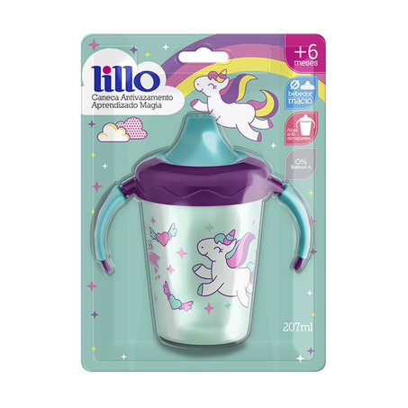 Caneca Lillo Antivazamento Magia Lilas 200Ml