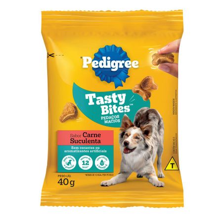 Petisco Para Cães Pedigree Tasty Bites Carne 40g