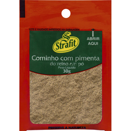 Cominho em Pó Strafit 30g - Com Pimenta