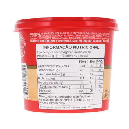 Creme de Queijo Ricota Président 380g 360-17