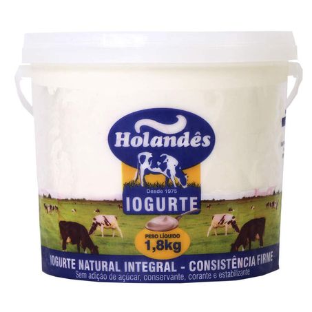 Balde iogurte trad natur. holandes 1800g