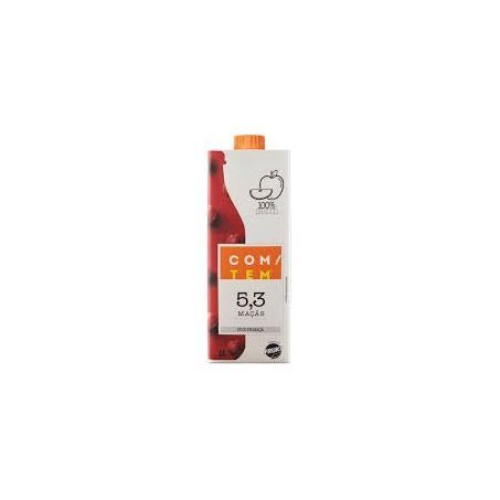 Suco com/tem cx maca 1l