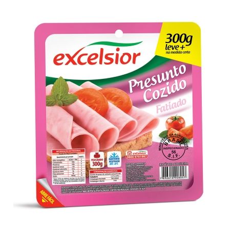 Presunto excelsior 300gr fa cozido