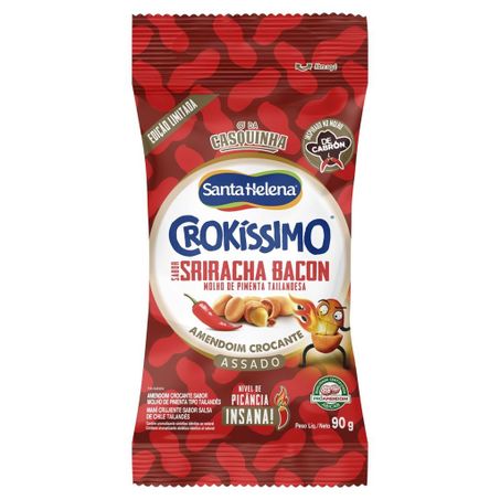 AMENDOIM SANTA HELENA CROKISSIMO SRIRACHA BACON 90G