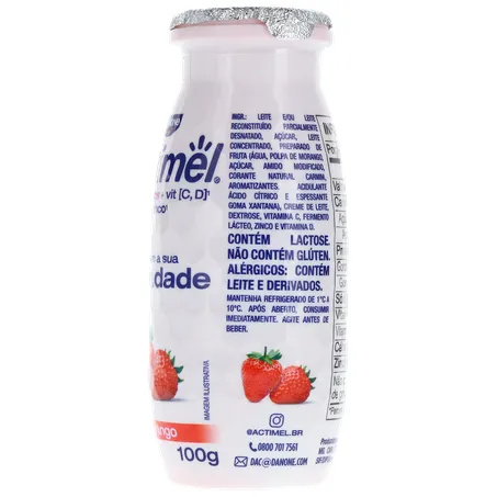 Leite Fermentado Parcialmente Desnatado de Morango Actimel 100G 360-7