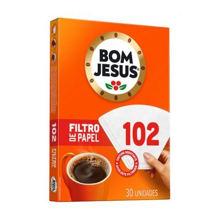 Filtro papel bom jesus cafe 102 c/30un