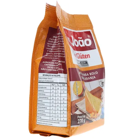 MISTURA BOLO TIO JOÃO LARANJA 270G 360-30