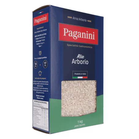 Arroz Arbório Paganini Caixa 1Kg 360-32