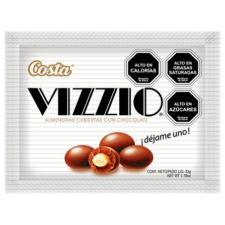 Amêndoa Vizzio Coberta de Chocolate 33g