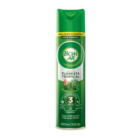 ODORIZANTE BOM AR AEROSOL FLORESTA TROPICAL 360ML