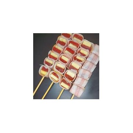 Espetinho mf queijo/goiabada c/ bacon kg